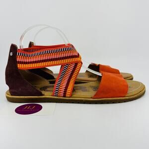 Sorel Women's Ella Zing Elastic Strappy Cross Strap Sandals NL3203-864 Size 11